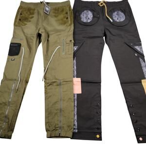 The Hideout Clothing XL Cargo Pants Bundle Black Olive Limited 500 Made NWT 812